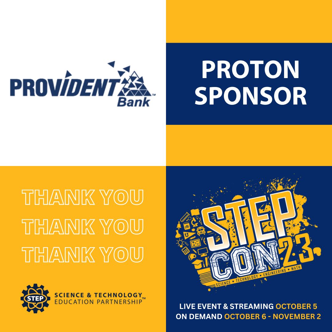 step_stem_ie's tweet photo. Thank you, Provident Bank, for your support of STEPCON23. STEPCON23 Virtual On Demand Experience is open now until November 2. Register now at https://t.co/77MwbDPFLg
#stepcon23 #stem #education https://t.co/GYuAg7N4SH