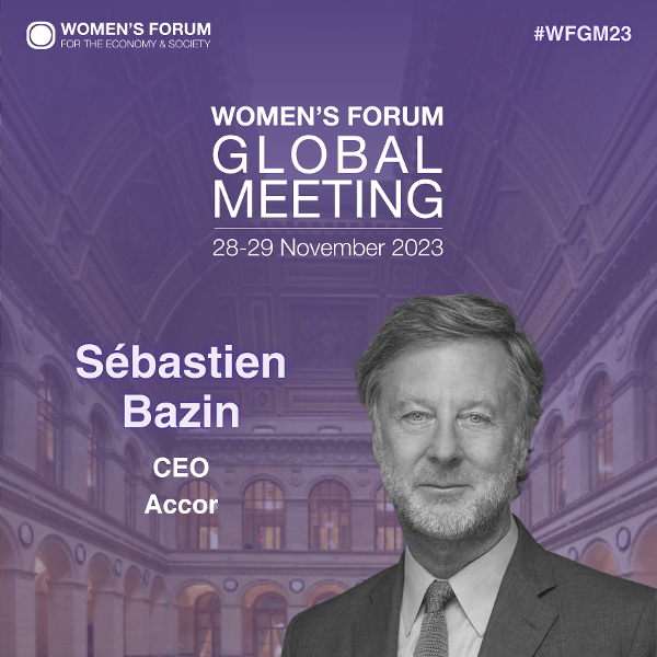 Thrilled to welcome #SébastienBazin as a speaker at our Global Meeting! Sébastian is the chairman and CEO of @Accor, the largest hospitality company in Europe, and the sixth largest hospitality company worldwide. We greatly look forward to hearing his insights! #WFGM23
