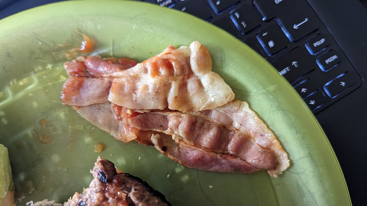 jmtrauten's tweet photo. @JustEatUK @BurgerKing 
I ordered a plant-based burger, and asked for Bakon (vegan alt) and was met with real bacon whilst eating. I can't eat red meat, but luckily not allergic. Please make sure you read the order before sending out a delivery, cause this could've ended badly. https://t.co/twA7LHpPE9