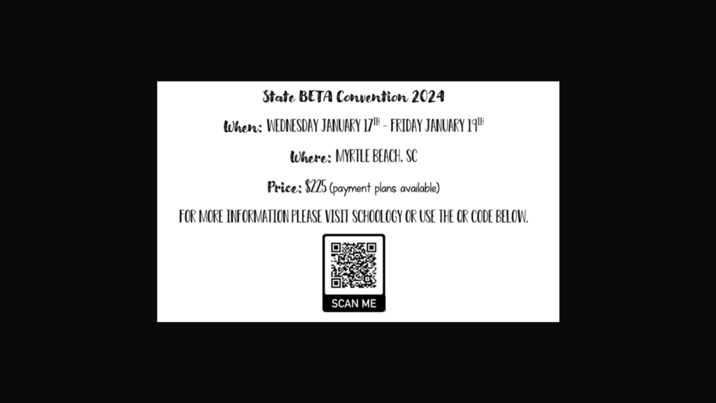 Information on attending the State Beta Club Convention is below.