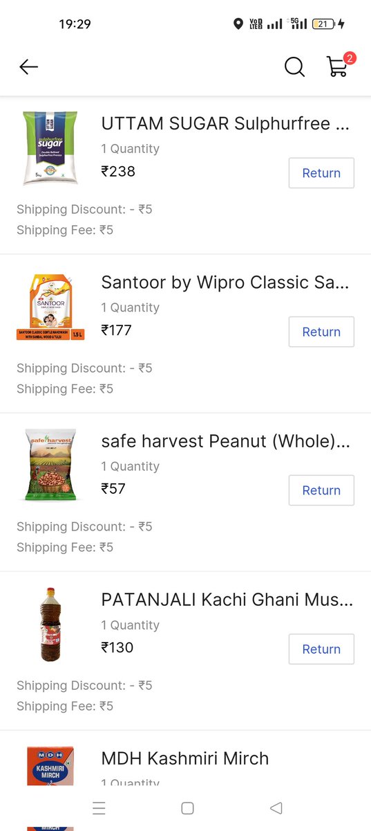 Ranjan130397's tweet photo. @Flipkart @flipkartsupport I have ordered 5kg sugar but recieved only one kg.
 I was not at home my mother recieved it .
Now you are not accepting my return because of open box delivery.
Such a bad experience I am facing 
Order id- OD329437130224721200 https://t.co/DR2pFeKHZg