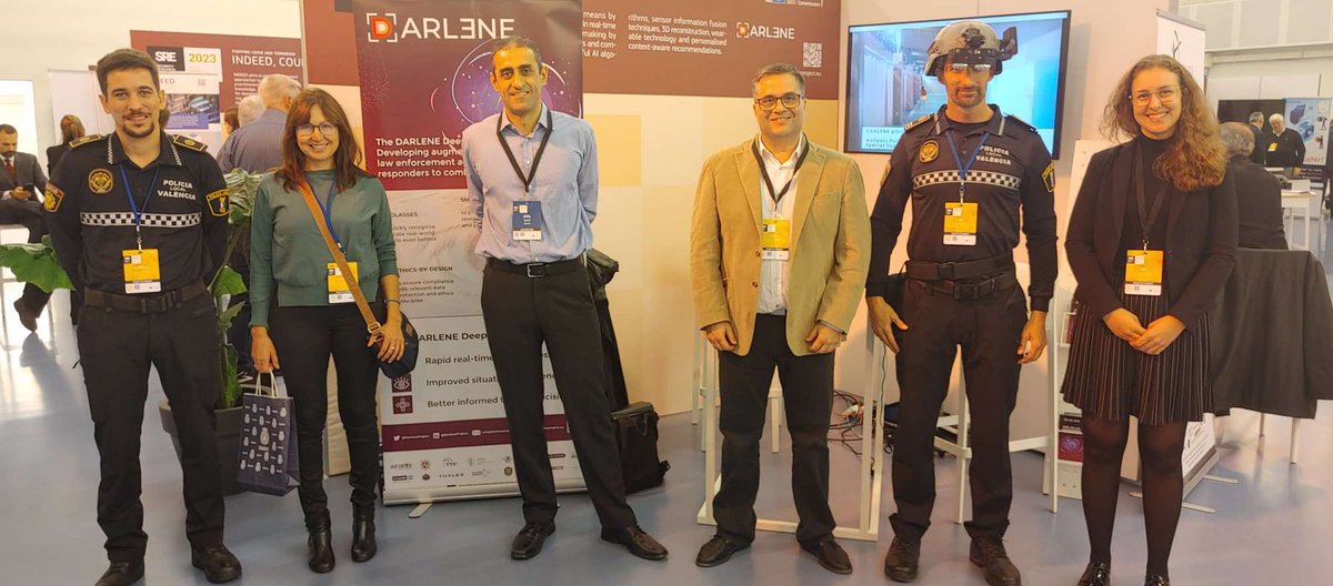 DARLENE is at the Security Research Event (SRE), in Brussels, with a booth.

Law Enforcement Agencies joined our booth to learn more about the project’s platform, components, Patrol Car Edge Node (PECN), and Command &amp; Control (C2) operations.

DARLENE will be there tomorrow, too!