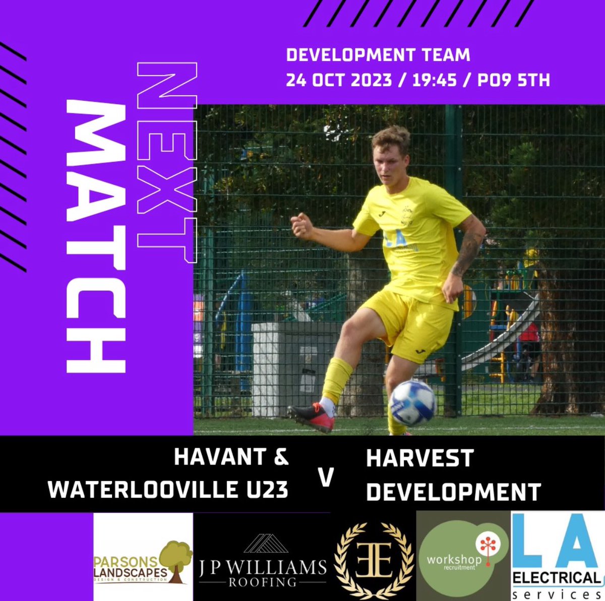 Tonight - back under the lights @HWFCOfficial u23 Be a tough game at the west Leigh