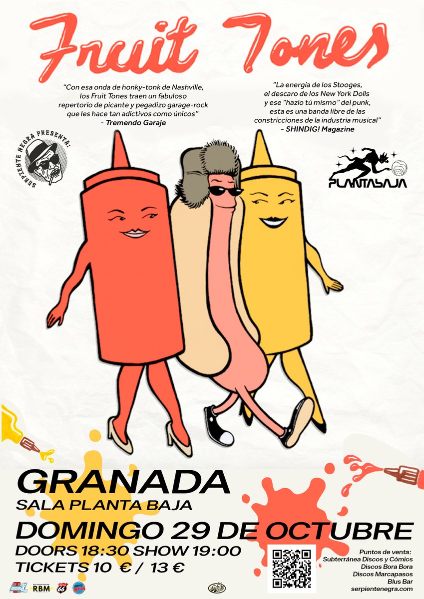 Serpiente Negra - Granada (@serpientenegrx) on Twitter photo Este domingo en <a href="/salaplantabaja/">Planta Baja</a>: <a href="/FruitTones/">Fruit Tones</a>.
Información y entradas: mailchi.mp/d0881b740ece/e… Este domingo en <a href="/salaplantabaja/">Planta Baja</a>: <a href="/FruitTones/">Fruit Tones</a>.
Información y entradas: mailchi.mp/d0881b740ece/e…