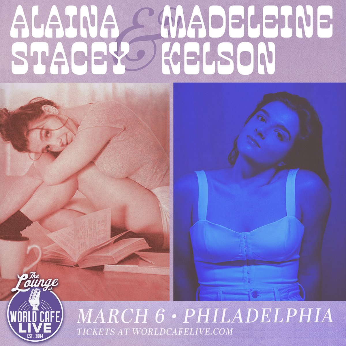 *On Sale Now* <a href="/alaina_stacey/">Alaina Stacey</a> &amp; <a href="/madeleinekelson/">Madeleine Kelson</a> in Philly on March 6th! Tickets: bit.ly/490m1Xi