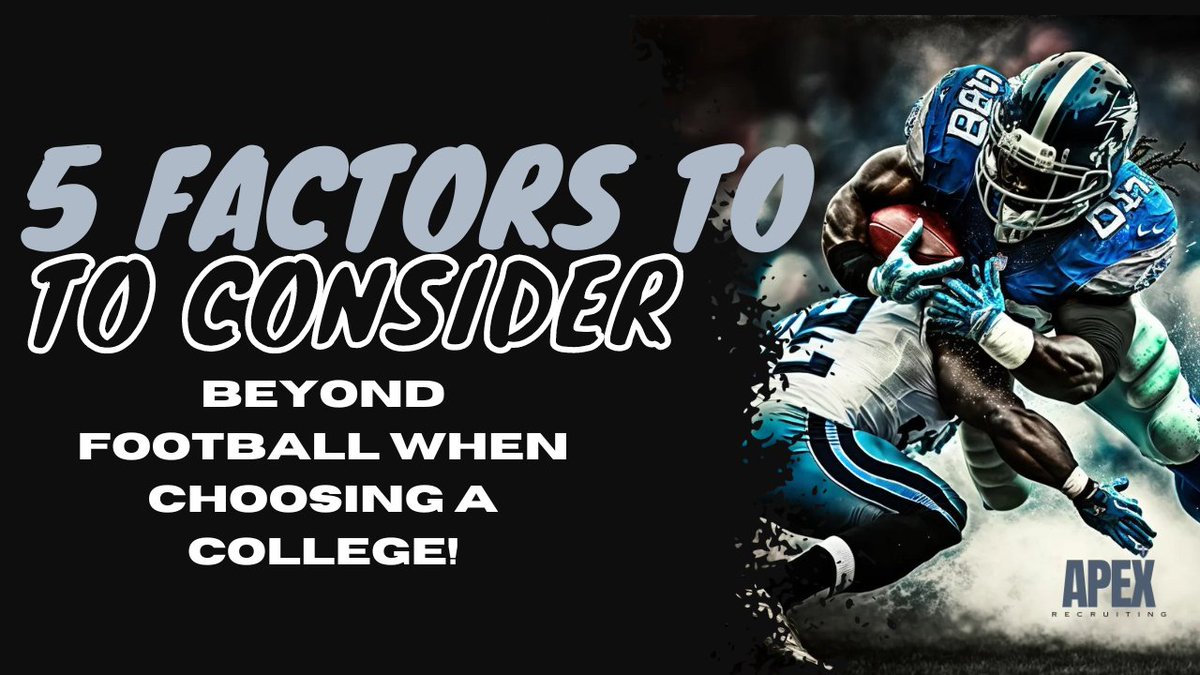 RecruitingApex's tweet photo. 🏈 High school football players, ready to make the ultimate choice? Remember the 5 pillars of college selection beyond football:
Location 🌍
Academics 📚
Social Life 🎉
Career Opportunities 💼 
School Size 🏫
https://t.co/w0KoVdJnSq https://t.co/36DtNpoy9U