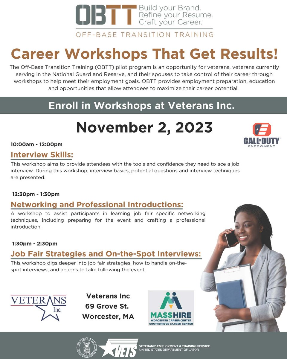 veteransinc1's tweet photo. Attention Veterans! You have a unique opportunity to explore career possibilities, connect with employers who value your experience, & refine your job search skills. Mark your calendars, invite fellow Veterans, & prepare to take the next step in your professional journey. https://t.co/jQi5hRBa8J