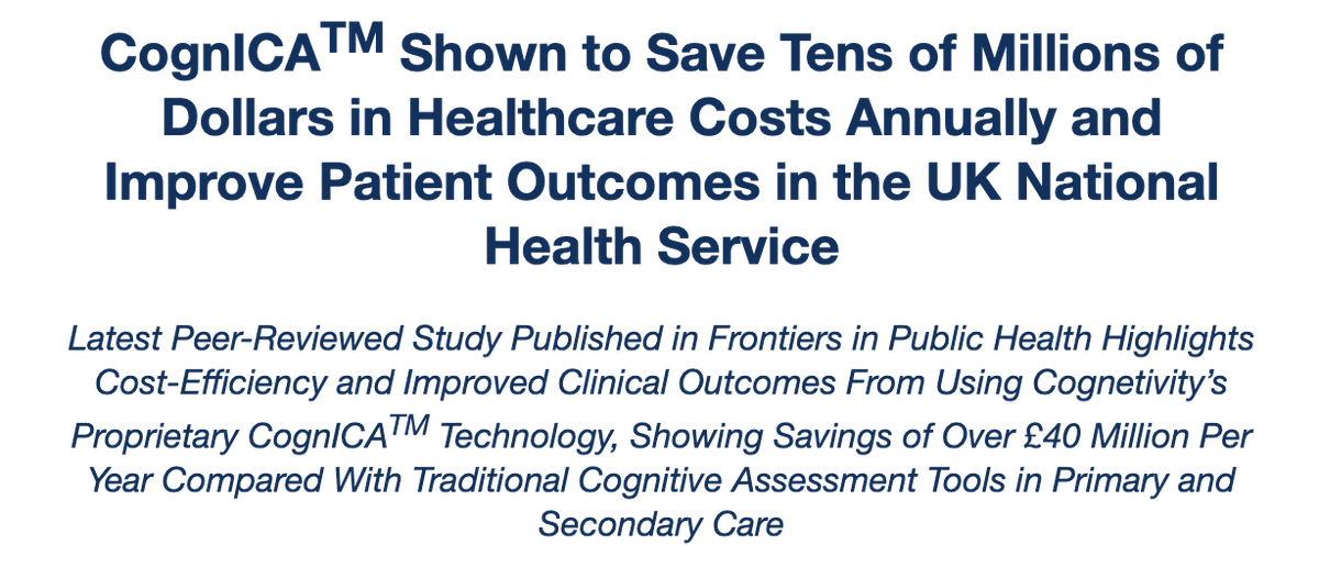 Cognetivity Neurosciences Ltd tweet media
