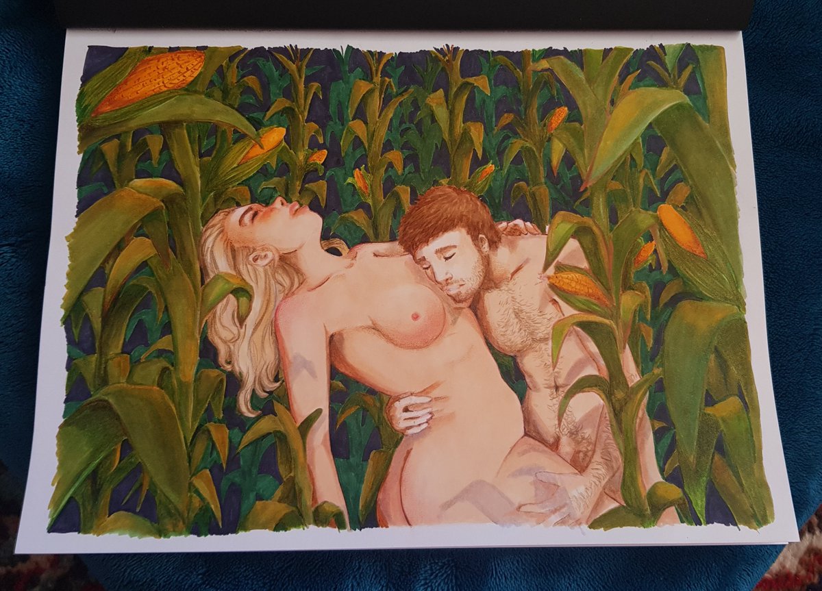 ArtworksElla's tweet photo. Slowly back with Art;)

Little autum vibes corn field Fun.

#artworks #romantic #love #autumn #corn #couple https://t.co/JFzv4iRzBH