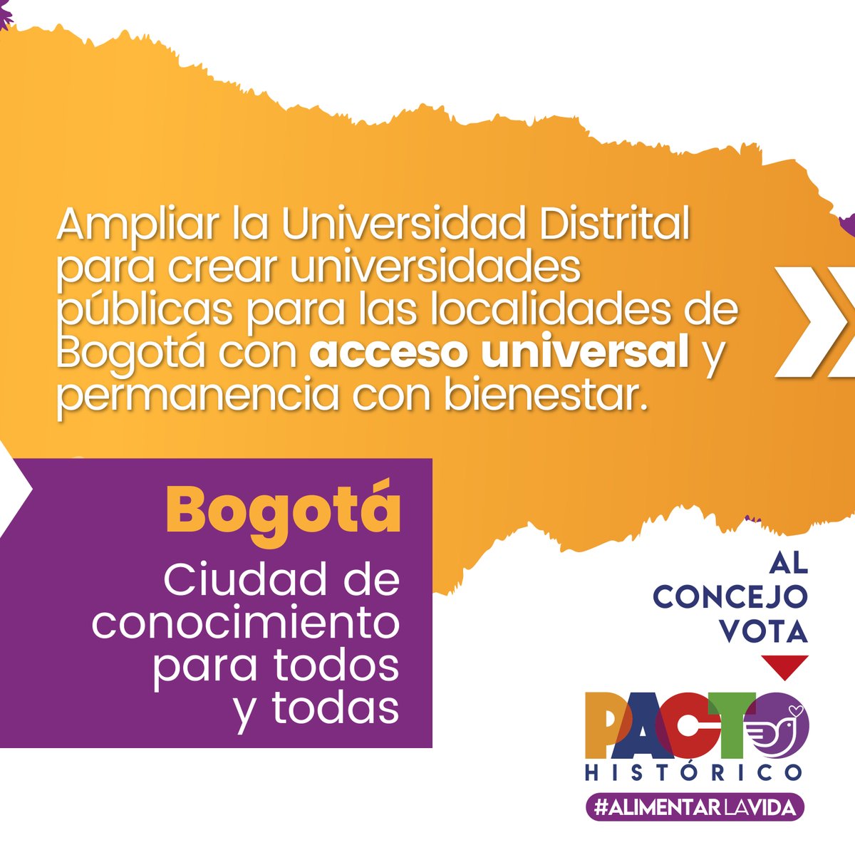 Donka_At's tweet photo. Bogotá es una ciudad que ha avanzado en la garantía de derechos.

Por eso con el @PactoHistorico en el Concejo y la Alcaldía desarrollaremos un ambicioso plan de fortalecimiento de la educación en diferentes modalidades. #BolívarTuAlcalde #BogotáVotaPacto. Sigamos ganando. https://t.co/Va9V97U9pr