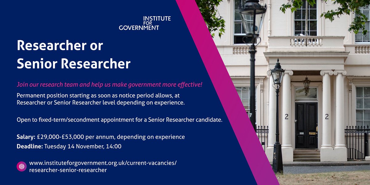 Institute for Government tweet media