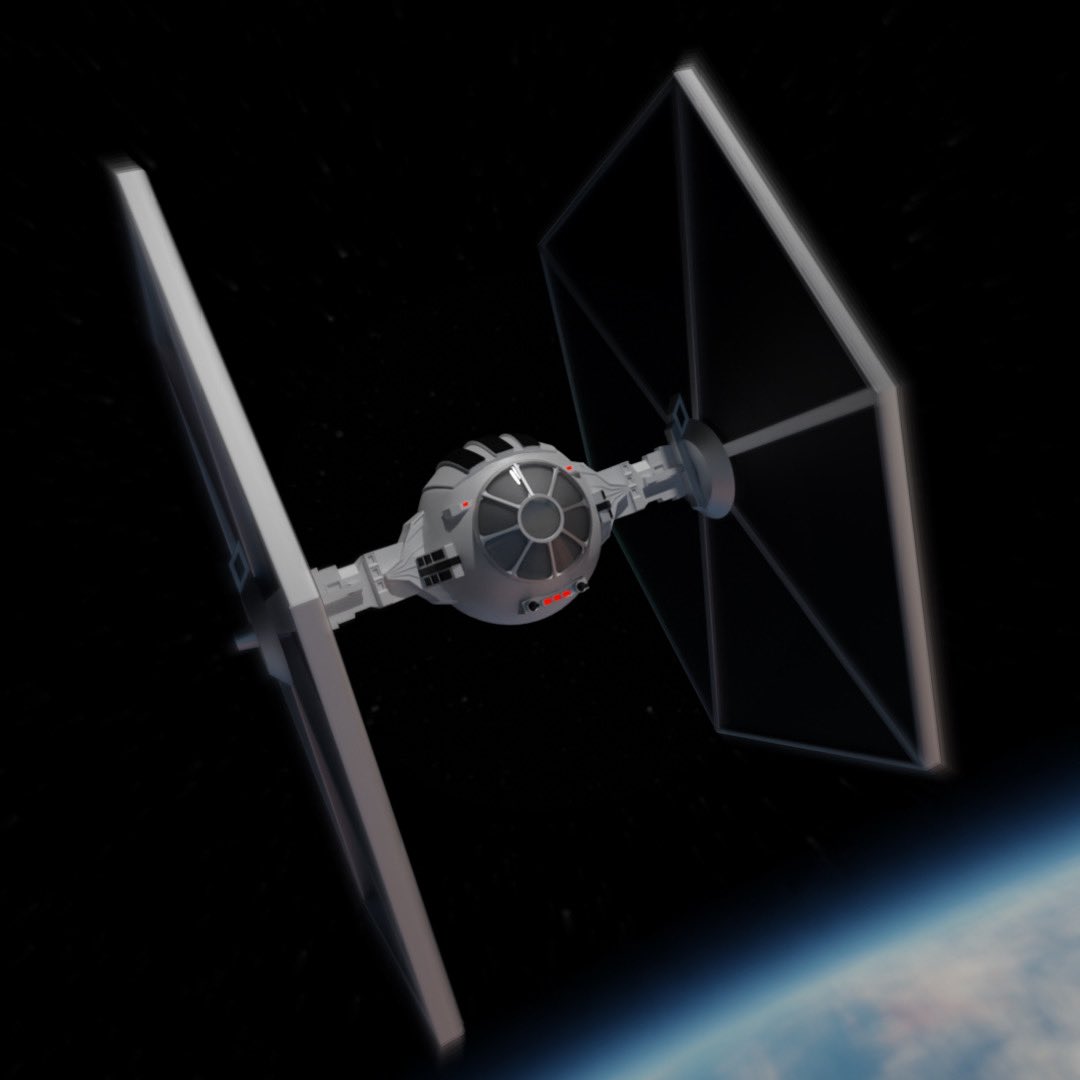 jorgexyague's tweet photo. Nuevos modelos 3D de un Caza TIE
#StarWars #StarWars3D #3D https://t.co/mrrHsMa4nf