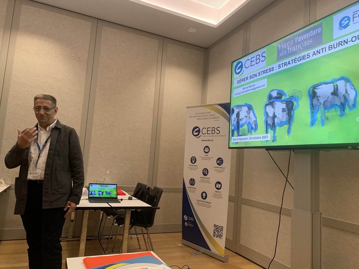 CebsAustria's tweet photo. Fantastic workshops after lunch break
@cavilamvichy Michel Boiron
@chiasuan
Joanna Paolinelli
Manuela Mena
#sprachenforum2023
#teacherwellbeing
#learneridentity
#itals
#ele
#elt https://t.co/mfAv6JFZwm