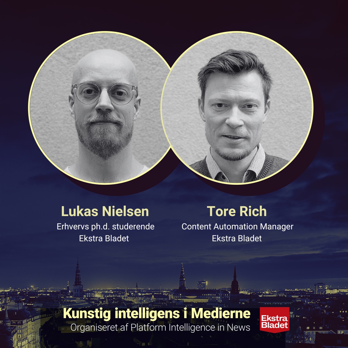 Nu er der nyt om talere til Kunstig Intelligens i Medierne 2023 d. 22 nov. i KBH😄 I eventets første del om anvendt AI i medierne får vi bla besøg af Ekstra Bladet, TV2 og STEP/Jyske Fynske Medier. Venteliste og mere info her, hvis det er for dig: eventbrite.com/e/kunstig-inte… #KIIM23