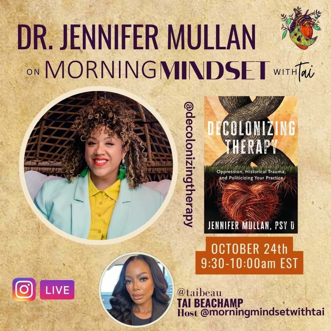 Live today. Watch the replay on Instagram. #decolonizingtherapy #newrelease