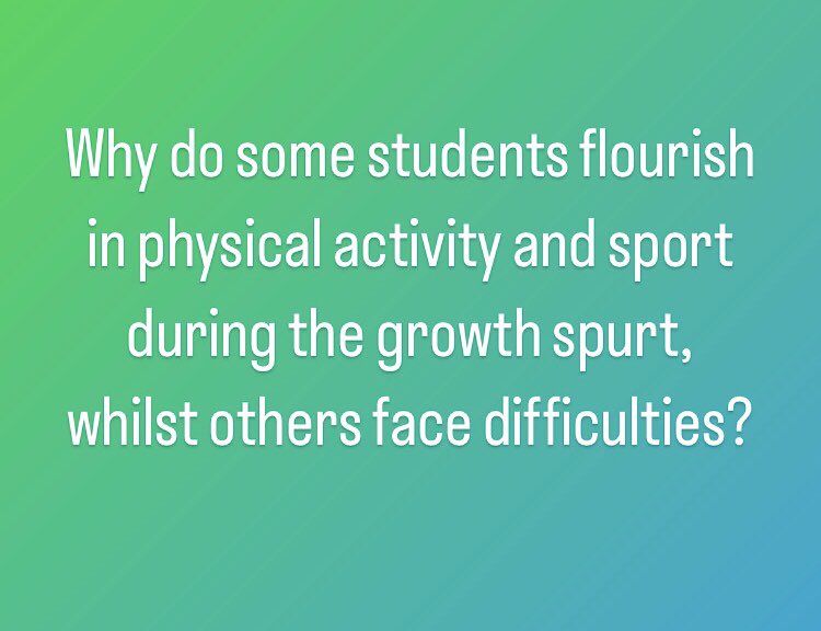 #PEteachers I would love to hear your views on this👇🏼 do you have 10 mins this #halfterm to share your experiences,insights and opinions to help shape #PE during the growth spurt 🙏🏼

bit.ly/3rvmTlN

#PEchat #PhysEd #PEdept