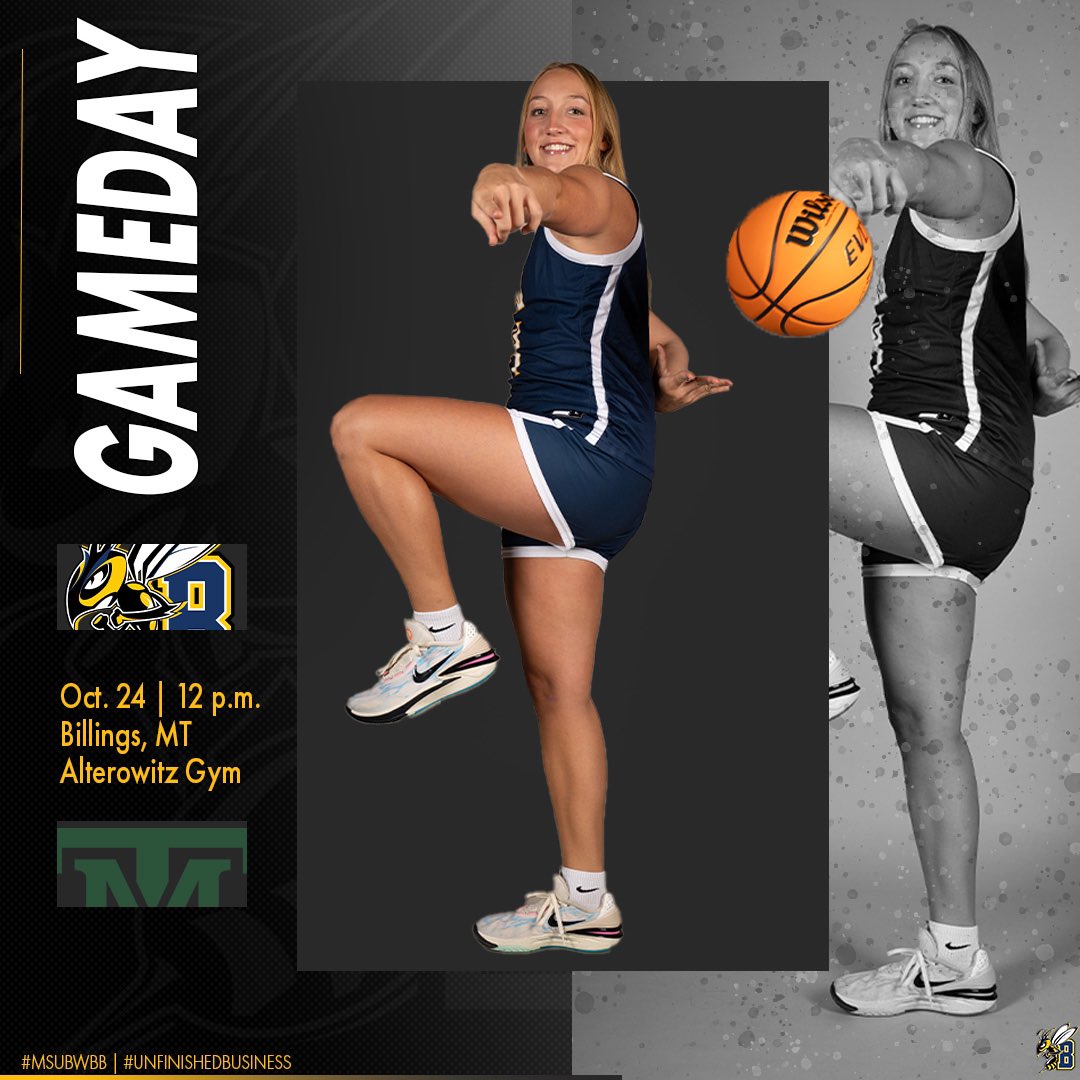 🏀GAMEDAY🏀

The Yellowjackets are back in action, facing off against Montana Tech at Alterowitz in their first exhibition game of the preseason

🆚 Montana Tech
⏰ 12:00 PM
📍Alterowitz Gym
🖥️ m.youtube.com/watch?v=ifdxQN…
📊 msubsports.com/sidearmstats/w…

#MSUBWBB | #UnfinishedBusiness