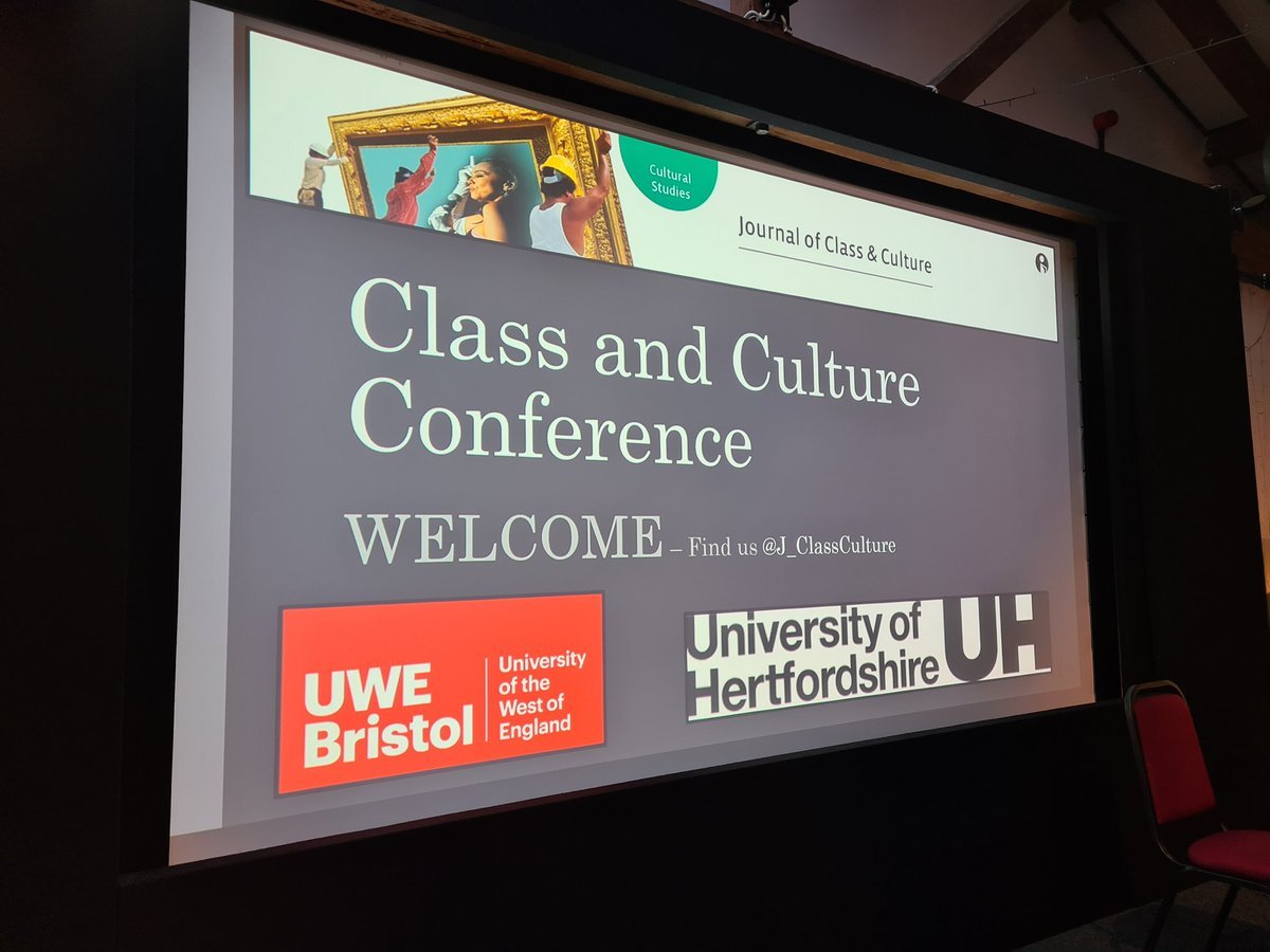 Brilliant and rather emotional inaugural conference of @J_ClassCulture co organised by Dr Deirdre O'Neill @UniofHerts and @DrCEJohnston @UWEBristol with the support of @IntellectBooks life viewed through the perspective of the working class