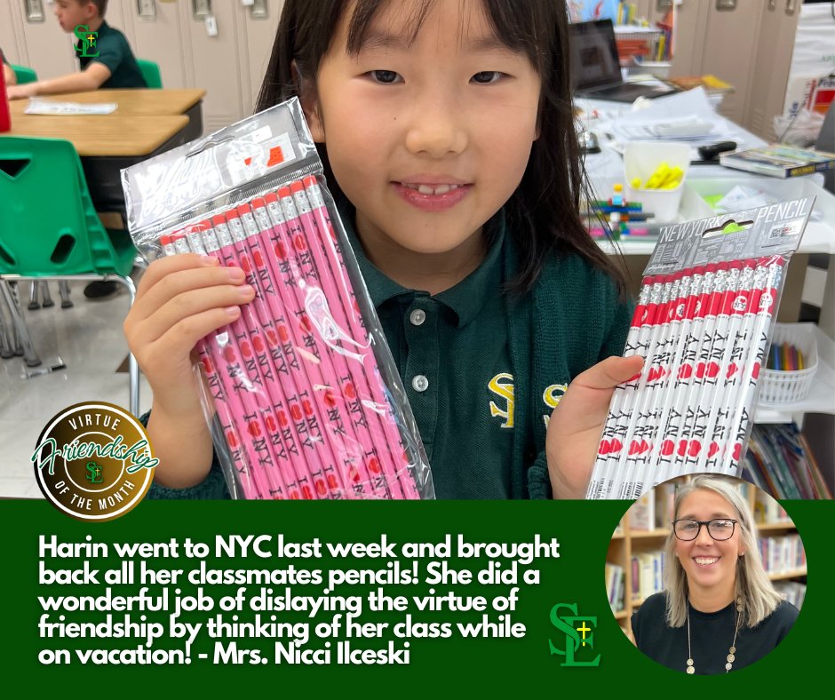 Teacher spotlight of student displaying the virtue of the month: Friendship . . . #virtueofthemonth #friendship #teacherspotlightofstudentdisplayingvirtue #stedmondcatholicschool