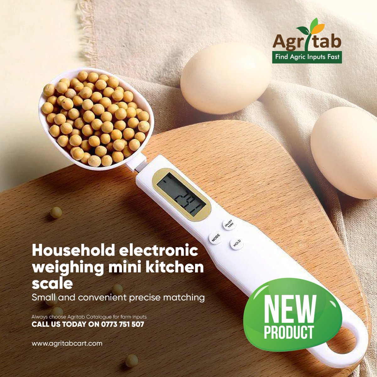 agritabcart's tweet image. Electronic Measuring Spoon with high-precision strain sensor system is a sensitive device suitable for kitchen use &amp;amp; widely used in weighing condiments, tea, coffee beans etc. Get yours at our shop at Container Village Juba plaza shop number B025.
#agritab #digitalmeasuringspoon