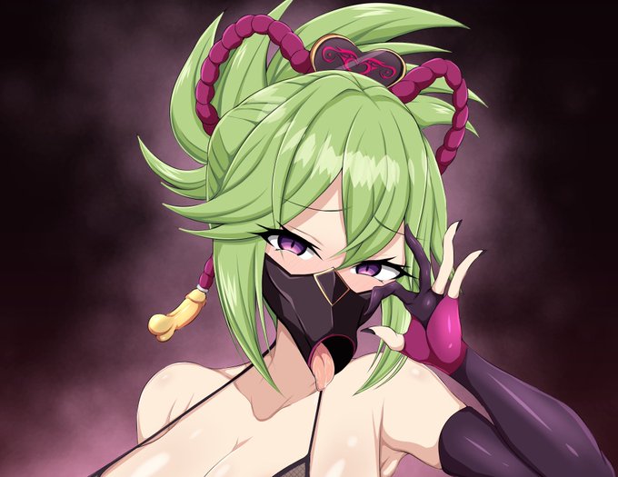 やっぱり忍ちゃんならマスクつけないとね 