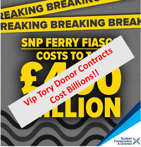 #VIPToryDonorContracts cost Billions!!! @GlasgowTories @EUCUA @HTScotPol @ProfTomkins @stirling_tories @HighlandTories @RealStephenKerr @Douglas4Moray @ScotTories @ConHome @ELConservatives @ScotYoungTories @BorderTories @scottishCCA @CraigWHoy1