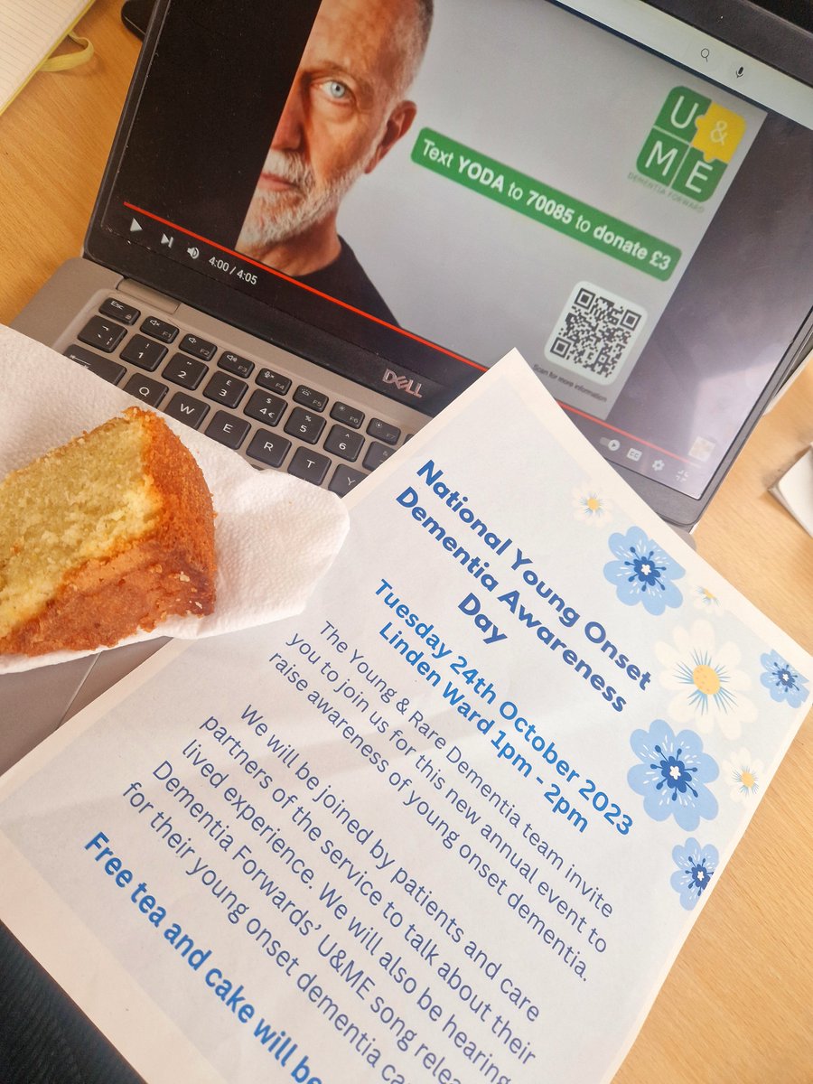 EDUCATE Stockport (@educatestock) on Twitter photo Today is Young Onset Dementia Awareness day #YODA π
Our Young & Rare Dementia team here at The Meadows Stockport invited service users & carers to talk to staff about their lived experiences
We also heard the new U&ME song from <a href="/dementiaforward/">Dementia Forward</a>. A great afternoon (& great cake!) Today is Young Onset Dementia Awareness day #YODA π
Our Young & Rare Dementia team here at The Meadows Stockport invited service users & carers to talk to staff about their lived experiences
We also heard the new U&ME song from <a href="/dementiaforward/">Dementia Forward</a>. A great afternoon (& great cake!)