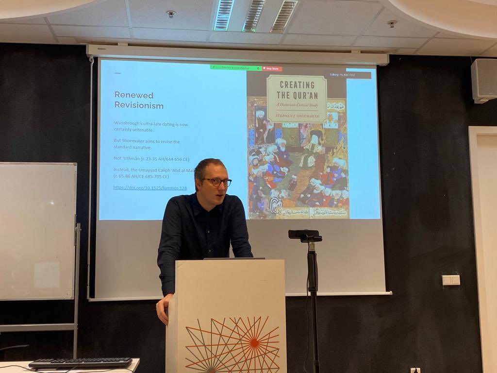 The #NISISAutumnschool is going great! Today Dr. Marijn van Putten presented his keynote lecture: ‘The Origins of the Quran in Light of a Primary Source Revolution.’ So many more exciting things to come! @VUamsterdam #islamstudies #quranstudies