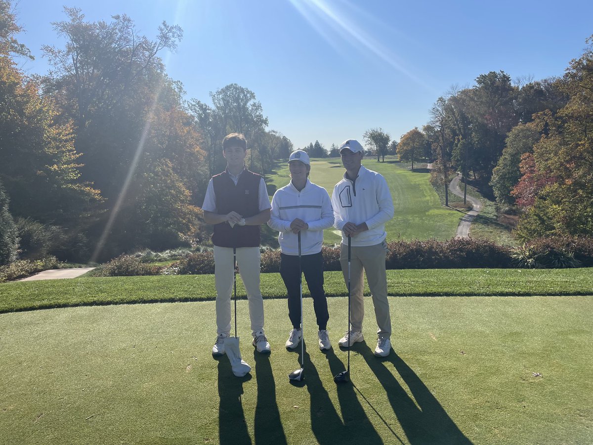 VIth Former, John Rouse, tees off in the 1st Group at the Bert Linton Inter-Ac Players Championship at Aronimink Golf Club!  #GoFords