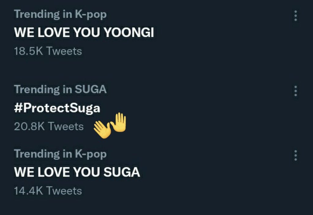 Be smart Army🥢

We will protect you baby🥹🫶

#ProtectSuga 
#WE LOVE YOU YOONGI