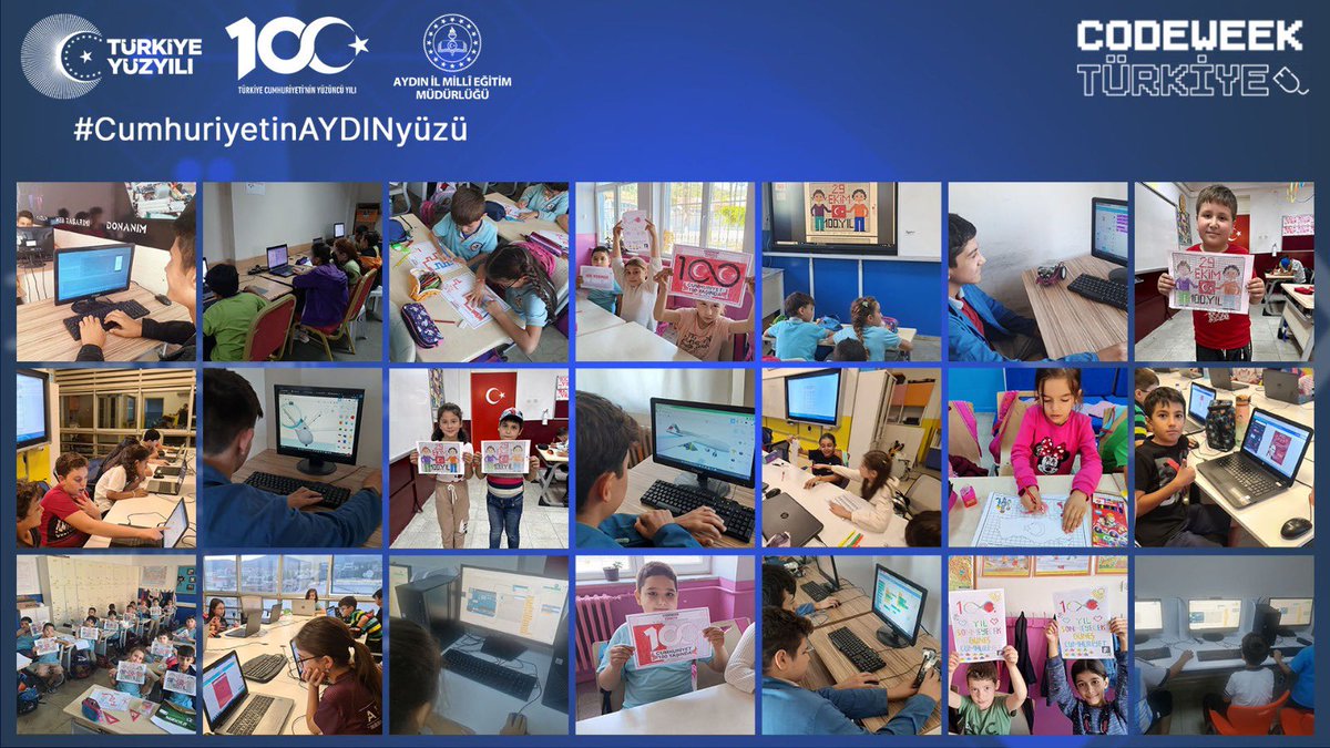 AydinMemArge's tweet image. 7-22 Ekim CodeWeek kapsamında Aydın İl Milli Eğitim Müdürlüğü koordinesinde okullarımızda etkinliklerimizi gerçekleştirdik.
@tcmeb
@Yusuf__Tekin
@Aydin_MEM
@ekicis20
@AydinMemArge
@BahattinTr1
#CumhuriyetinAYDINyüzü
#HerŞeyAydınİçin
#codeweek