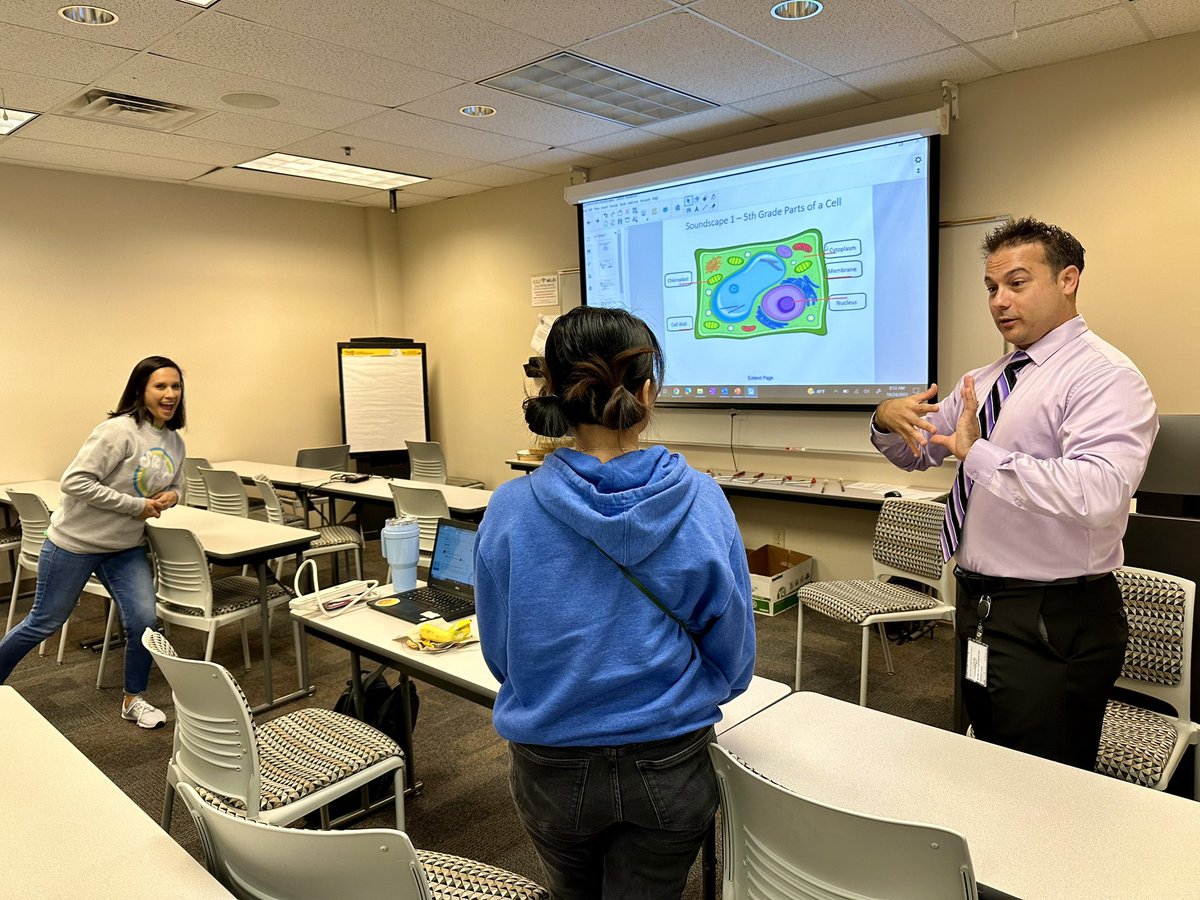 STEMcobb's tweet image. @FineArtsCobb @emilyecf were rocking STEM/STEAM learning at STEM Innovation Academy today.  Lesson planning and ideas for integrating music. #STEMcobb @ALDCobb1 #DoingDrivesLearning