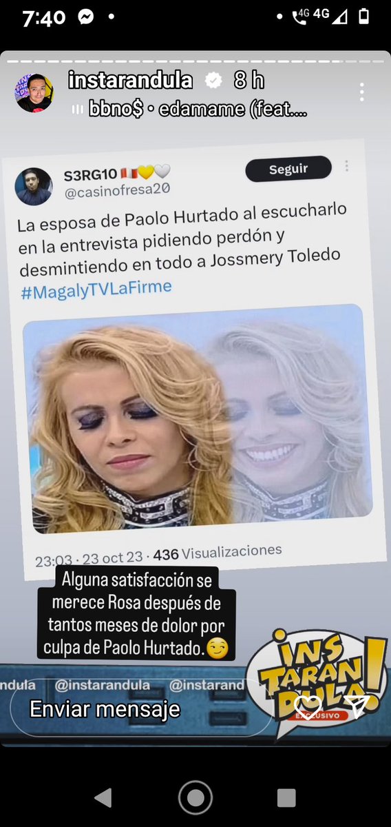 GascoYesenia's tweet photo. Wowww todo lo que me perdí x dios !! Estudios benditos estudios 🥰
😅Yo dije ....todo lo que mal empieza mal acaba 🙈
Ay! Pobre la tipita,se creía viva y ni respaldo le dieron 🤭@Rosita el karma le llegó 🤣 https://t.co/RujLxFUkXd