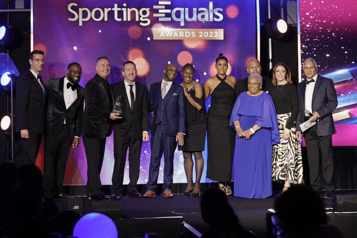 SportingEquals's tweet photo. ✨Sporting Equals Awards 2023 Ceremony Highlights✨
We’ve had an amazing time celebrating racial equality in sport 🏆
Honouring those who break barriers and inspire us all, a huge well done to our nominees and winners 👏
#sportingequals #unitingthemovement #equality https://t.co/t17Hw3eENY