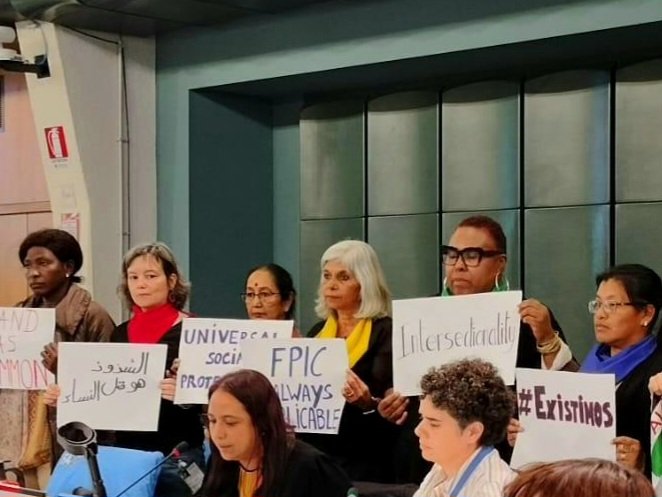 DemelNathalie's tweet image. While endorsing the new voluntary guidelines on gender equality and girls' empowerment the @CSM4CFS  makes visible those who were made 'invisible' in the new guidelines. Thus the guidelines are a starting point for a discussion to go on. #weexist #CFS51