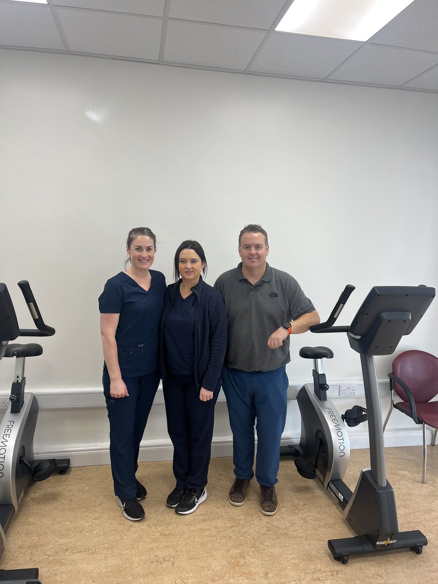 Exciting afternoon at the Cork North City Integrated Care Hub! 
We welcomed our first patients for Phase 3 Cardiac Rehabilitation in the community setting. 
#CardiacRehabilitation #SecondaryPrevention
#Livingwellwithchronicdisease #Selfmanagement #Closetohome 
@RANP_AcuteMed