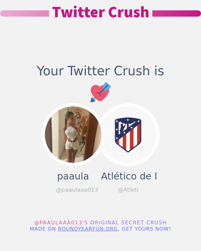 Mi Crush en Twitter es: <a href="/Atleti/">Atlético de Madrid</a>

➡️ funxgames.me/twittercrush?l…