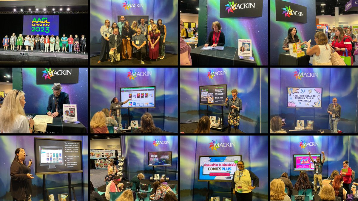 That's a wrap on #AASL23! We are beyond grateful to the American Association of School Librarians for having us, the wonderful guests who stopped by, and all the awesome folks who helped make the Mackin booth a success. 📚

Until next time, <a href="/aasl/">AASL</a>! 👋