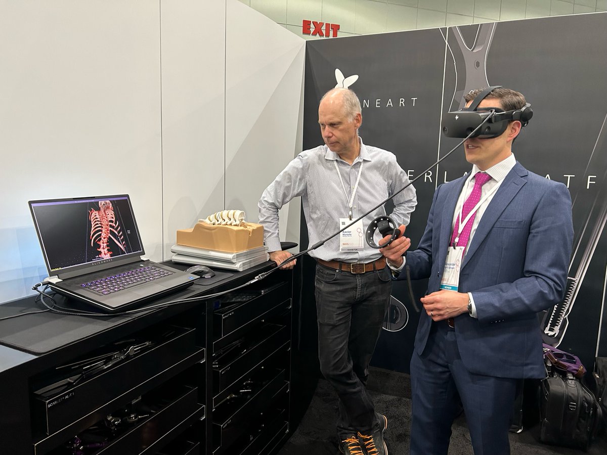 Thanks to everyone who stopped by the SPINEART booth at the North American Spine Society's 38th Annual Meeting and tried out our solution. Thanks to Dr. Alex Upfill-Brown, MD, MSc (UCLA) for the working session! #XRHealthcare #XRmedicalimaging