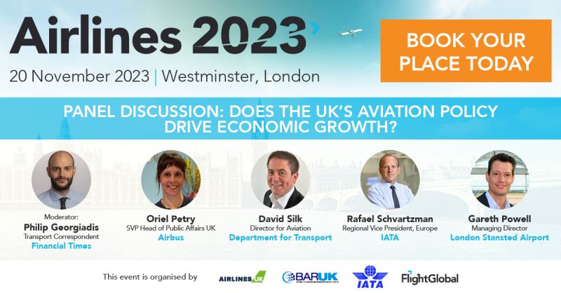A month to go until over 200 aviation leaders and stakeholders assemble in Westminster to discuss a sustainable future for UK aviation. Join us to hear from our best speaker line-up yet! Special rates for <a href="/AvClubUK/">The Aviation Club UK</a> and <a href="/BritishAviation/">BritishAviationGroup</a> plus press passes. flightglobalevents.com/airlines2023/e…