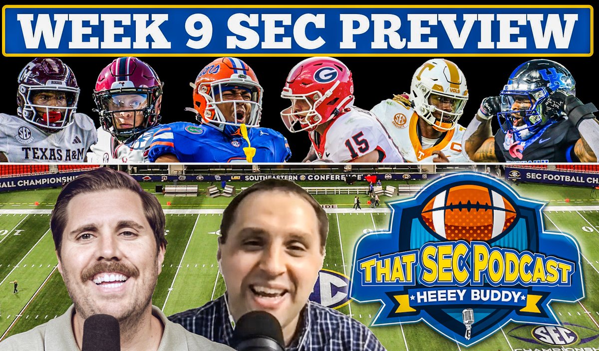 New show with @AthlonSteven! 🏈Which fringe teams will make bowl? 🏈Worst Coordinators recent SEC history 🏈Defining Remaining SEC Games 🏈Week 9 Preview & Early Predictions Listen, Review & Subscribe⤵️ podcasts.apple.com/us/podcast/tha… Spotify⤵️ open.spotify.com/show/1KP7irKVr…
