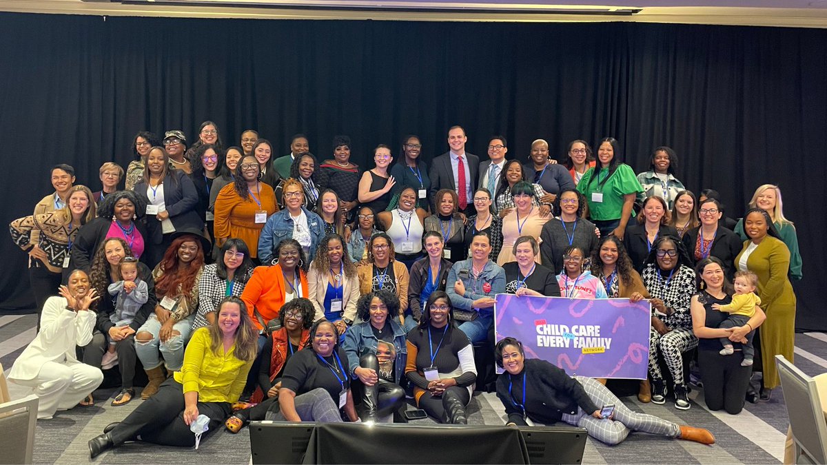 CC4EFN's tweet photo. The #MovementforChildCare met with staff from the @POTUS and @VP's offices yesterday to share our vision of a universal #childcare system that is rooted in racial and gender justice.

We must build a child care system that works for every family. Enough is enough. https://t.co/dOgbXCgxuE