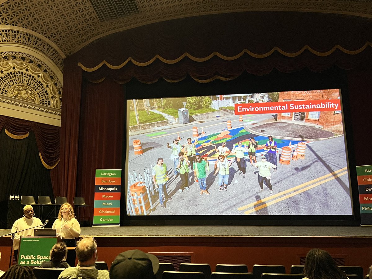 #TeamMaconBibb bringing the WOW to @civiccommonsus Public Space as a Solution Studio, focusing on the connectivity of the Ocmulgee Heritage Trail from Pleasant Hill to Downtown to the future National Park.