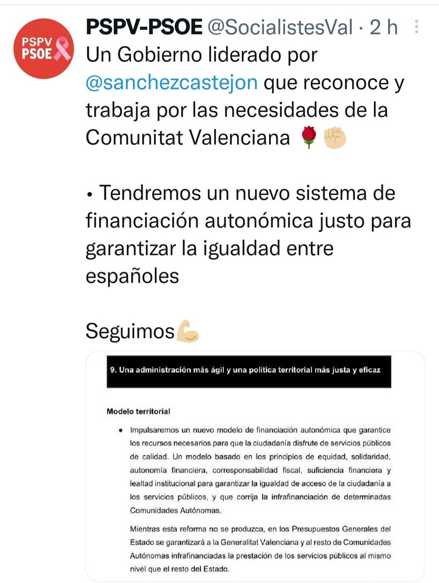 Com ja sabem que respecte al P. Valencià aneu a la baixa, us recordem quina és la dimensió del problema del finançament valencià, amb aquesta carta de 2021. Cal actualitzar les xifres a l'alça... Carta abierta a la ministra de hacienda María Jesús Montero diario16plus.com/carta-abierta-…