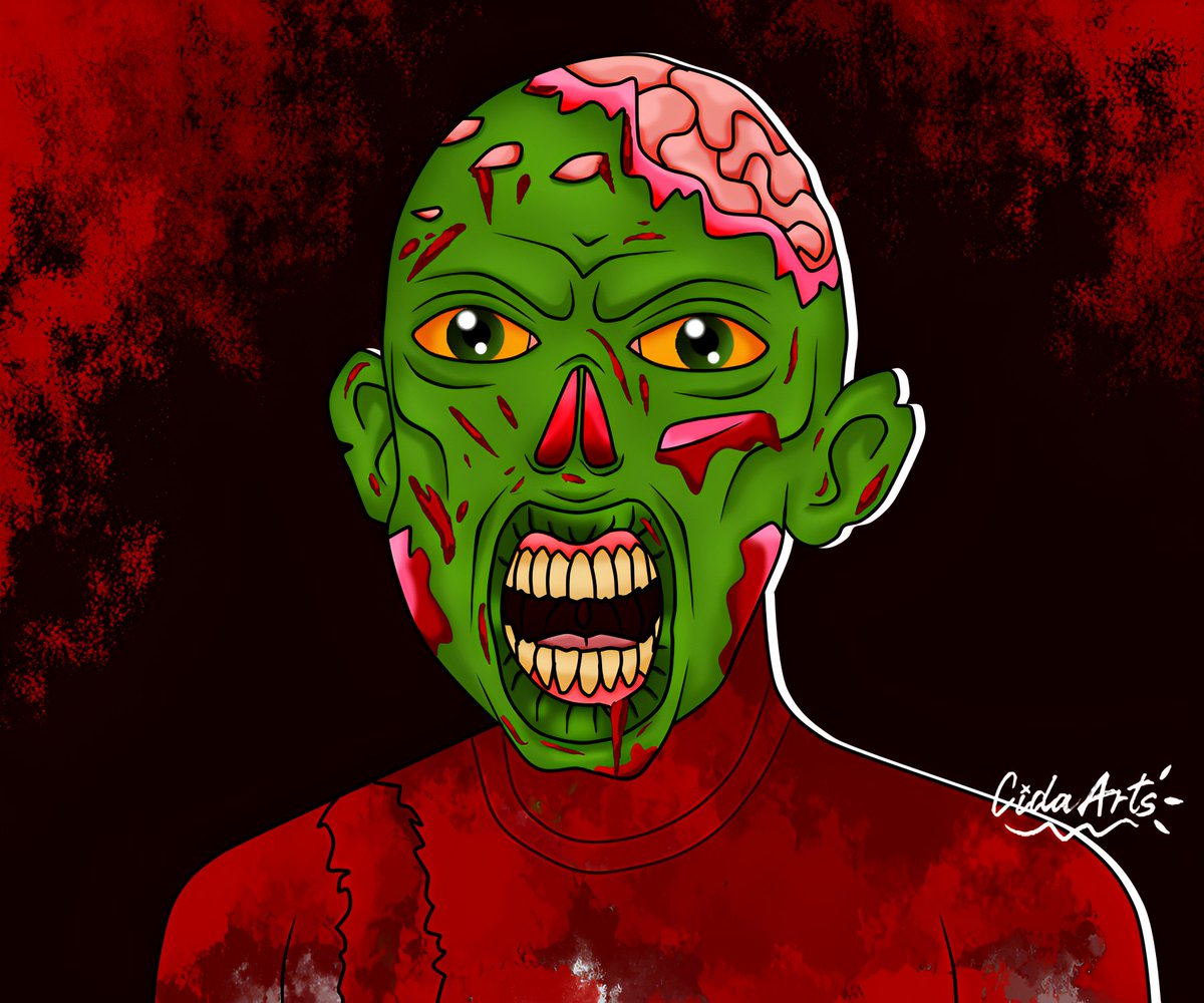 Dia 07/31
🎃 Desenhando todos os dias até o fim de Halloween 🎃
Zumbi.

* ajuda uma artista ficar feliz?
Dê RT, deixa sua curtida e me siga pfvr 🥺
#halloween #art #ilustracion