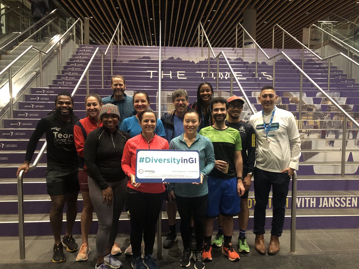 On Monday morning #DiversityinGI runners went the distance for #DEI and a diverse, inclusive &amp; welcoming #GIcommunity

Apologies to these stalwart runners from #ACGcommunications @ALOliphant for failing to share this, we blame cognitive challenges due to sleep deprivation 💤😴🥱