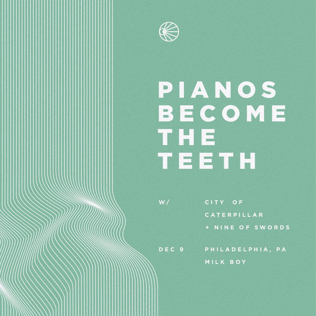 9OSBand's tweet photo. There are 20 tickets left for the Pianos Become The Teeth / City of Caterpillar / Nine of Swords show in PHL on December 9.
https://t.co/gVvHrvKRo2 https://t.co/UmZVevItV8