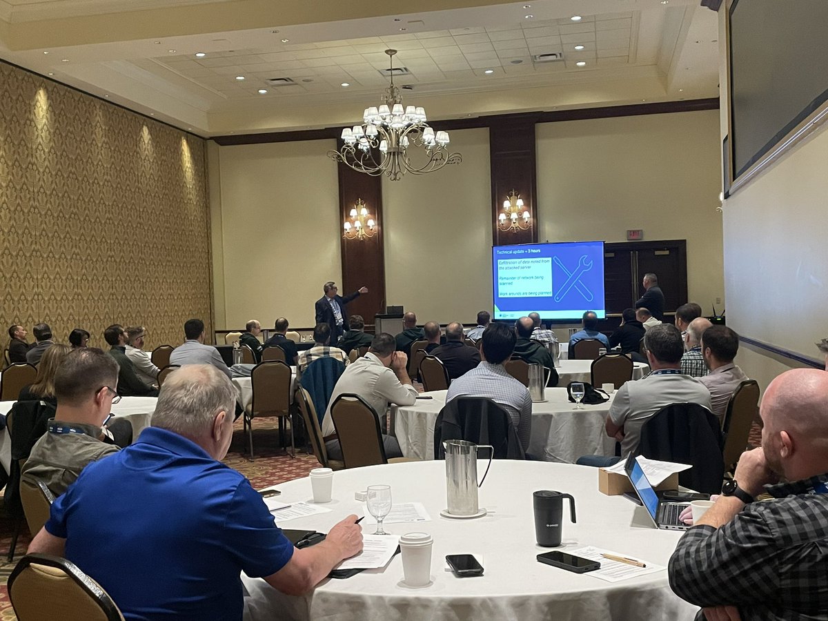 anthonyfernanTO's tweet image. Terrific start to @MISAOntario #InfoSec2023 conference at the beautiful @DeerhurstResort. Great collaboration between municipal IT leaders and industry vendors on how we can protect municipal governments from cybersecurity security attacks. #onpoli #TELUS