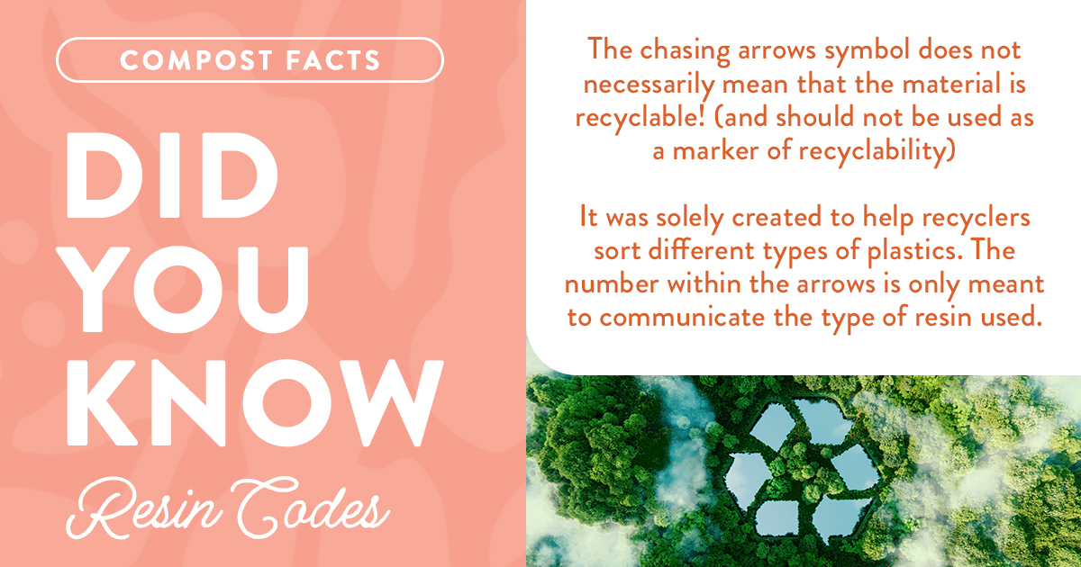 ♻️ is NOT a universal sign for recycling!  It was originally designed to tell recycling facilities what type of resin can be found in any given object! …the more you know👀 
#ChooseSmile #greenwashing #recycling #resincodes #plasticfreelife #nowasteliving #goingzerowaste