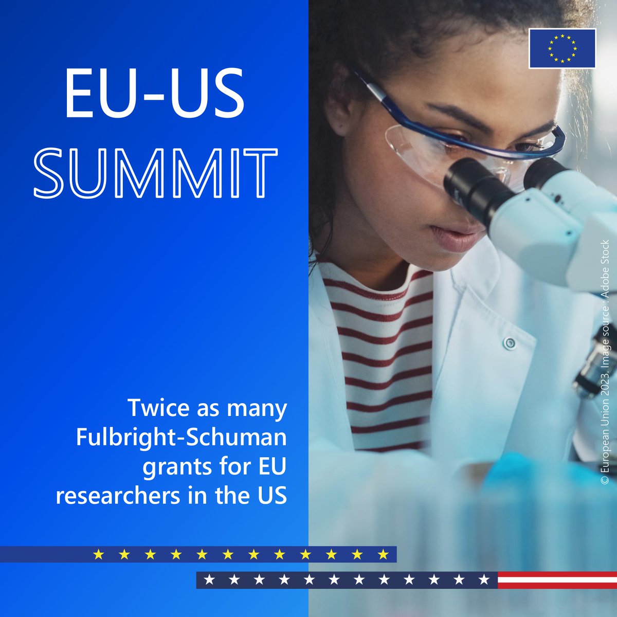 EUErasmusPlus's tweet photo. 📢 The EU & the US have decided to step up academic co-operation.
We will play our part through @EUErasmusPlus, #FulbrightSchuman, and connect even more students and higher education staff on both sides of the Atlantic in the future.
#EUUSsummit
https://t.co/A7dhbdkTY6 https://t.co/5gw0xcD29i